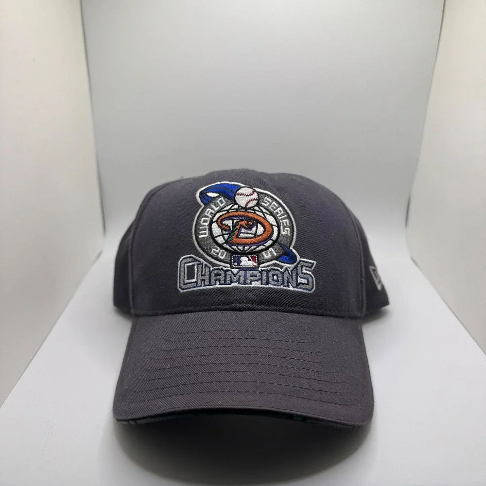 New Era Arizona Diamondbacks 2001 World Series Champions Hat Gray Adjustable MLB